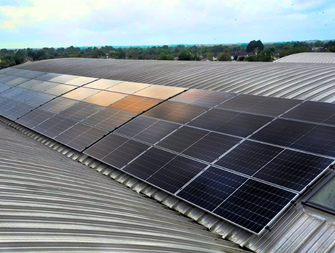Agricultural solar panels on farm buildings in County Roscommon